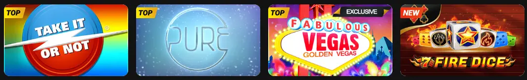 Spelaanbod bij GOLDEN VEGAS CASINO
