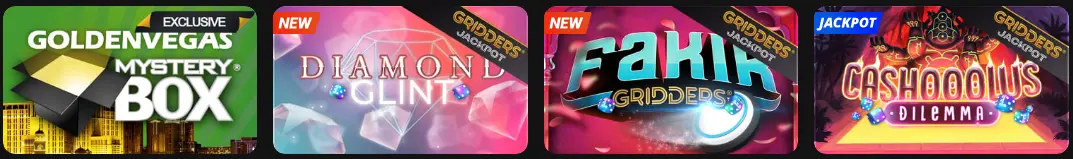 Minigames in het GOLDEN VEGAS CASINO
